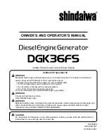 Shindaiwa DGK35FS Owner'S And Operator'S Manual preview