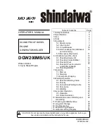 Shindaiwa DGW200MS/UK Operator'S Manual preview