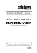 Preview for 1 page of Shindaiwa DGW300MS/UKV Owner'S And Operator'S Manual