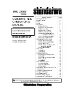Preview for 1 page of Shindaiwa DGW400DM-380A Owner'S And Operator'S Manual