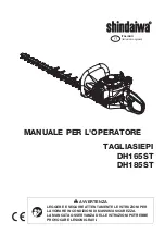 Preview for 89 page of Shindaiwa DH165ST Operator'S Manual