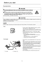 Preview for 16 page of Shindaiwa DH2200ST Operator'S Manual