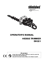 Предварительный просмотр 3 страницы Shindaiwa DH221 Operator'S Manual