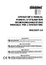 Предварительный просмотр 1 страницы Shindaiwa DH232ST-24 Operator'S Manual