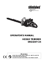 Предварительный просмотр 3 страницы Shindaiwa DH232ST-24 Operator'S Manual