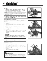 Предварительный просмотр 12 страницы Shindaiwa EB212 Owner'S/Operator'S Manual