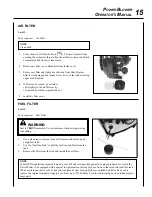 Предварительный просмотр 15 страницы Shindaiwa EB212 Owner'S/Operator'S Manual