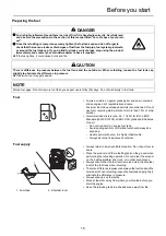 Предварительный просмотр 17 страницы Shindaiwa EB221S Operator'S Manual