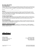 Preview for 28 page of Shindaiwa EB508RT Owner'S/Operator'S Manual