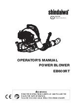 Preview for 3 page of Shindaiwa EB600RT Operator'S Manual