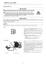 Предварительный просмотр 18 страницы Shindaiwa EB600RT Operator'S Manual