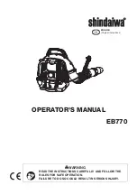 Предварительный просмотр 3 страницы Shindaiwa EB770 Operator'S Manual