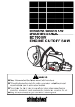 Предварительный просмотр 1 страницы Shindaiwa EC7600W Owner'S And Operator'S Manual