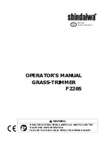 Предварительный просмотр 3 страницы Shindaiwa F226S Operator'S Manual