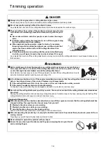 Предварительный просмотр 16 страницы Shindaiwa F226S Operator'S Manual