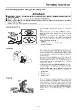 Предварительный просмотр 17 страницы Shindaiwa F226S Operator'S Manual