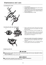 Предварительный просмотр 22 страницы Shindaiwa F226S Operator'S Manual