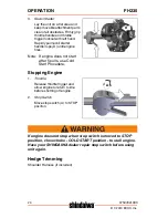 Preview for 24 page of Shindaiwa FH235 Operator'S Manual