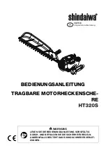 Предварительный просмотр 59 страницы Shindaiwa HT320S Operator'S Manual