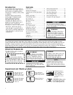 Preview for 2 page of Shindaiwa LE242 Owner'S/Operator'S Manual