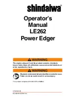 Shindaiwa LE262 Operator'S Manual preview