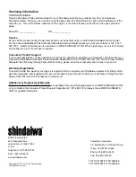 Preview for 24 page of Shindaiwa M242 Owner'S/Operator'S Manual