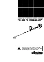 Preview for 1 page of Shindaiwa PB3410 POWERBROOM Owner'S/Operator'S Manual