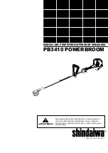 Preview for 21 page of Shindaiwa PB3410 POWERBROOM Owner'S/Operator'S Manual