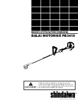 Предварительный просмотр 41 страницы Shindaiwa PB3410 POWERBROOM Owner'S/Operator'S Manual