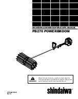 Предварительный просмотр 1 страницы Shindaiwa PowerBroom PB270 Owner'S/Operator'S Manual