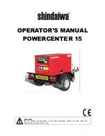 Shindaiwa POWERCENTER 15 Operator'S Manual preview