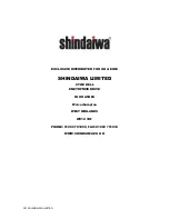 Предварительный просмотр 50 страницы Shindaiwa POWERCENTER 15 Operator'S Manual