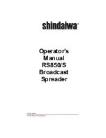 Shindaiwa RS850/S Operator'S Manual preview