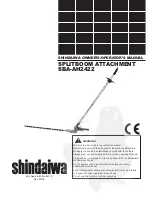 Shindaiwa SBA-AH2422 Owner'S/Operator'S Manual preview