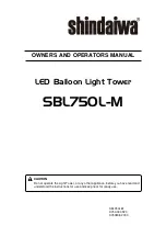 Shindaiwa SBL750L-M Owner'S And Operator'S Manual preview