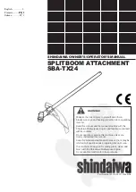 Предварительный просмотр 1 страницы Shindaiwa Shindaiwa SBA-TX24 Owner'S/Operator'S Manual