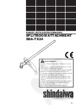 Preview for 17 page of Shindaiwa Shindaiwa SBA-TX24 Owner'S/Operator'S Manual