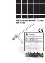 Preview for 33 page of Shindaiwa Shindaiwa SBA-TX24 Owner'S/Operator'S Manual