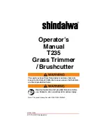 Preview for 1 page of Shindaiwa T235 Operator'S Manual