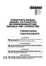 Shindaiwa T262TXS/C262TS Operator'S Manual предпросмотр