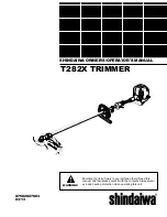 Shindaiwa T2822X Owner'S/Operator'S Manual предпросмотр