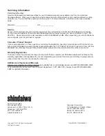 Предварительный просмотр 28 страницы Shindaiwa T344 Owner'S Manual