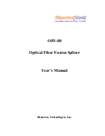 ShinewayTech OFS-80 User Manual preview