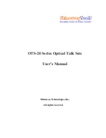 ShinewayTech OTS-20A User Manual предпросмотр