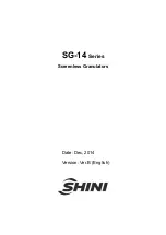 Shini SG-14 Series Manual preview