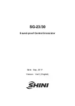 Shini SG-23 Series Manual preview