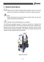 Preview for 7 page of Shini SG-2417N Manual