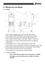 Preview for 31 page of Shini SG-2417N Manual