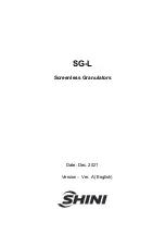 Preview for 1 page of Shini SG-L Manual