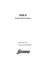 Shini SGS-6080S Operation Instructions Manual preview